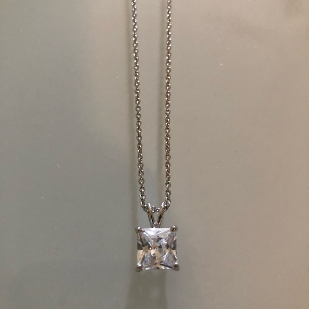 Kenneth Lane Crystal Solitaire Pendant